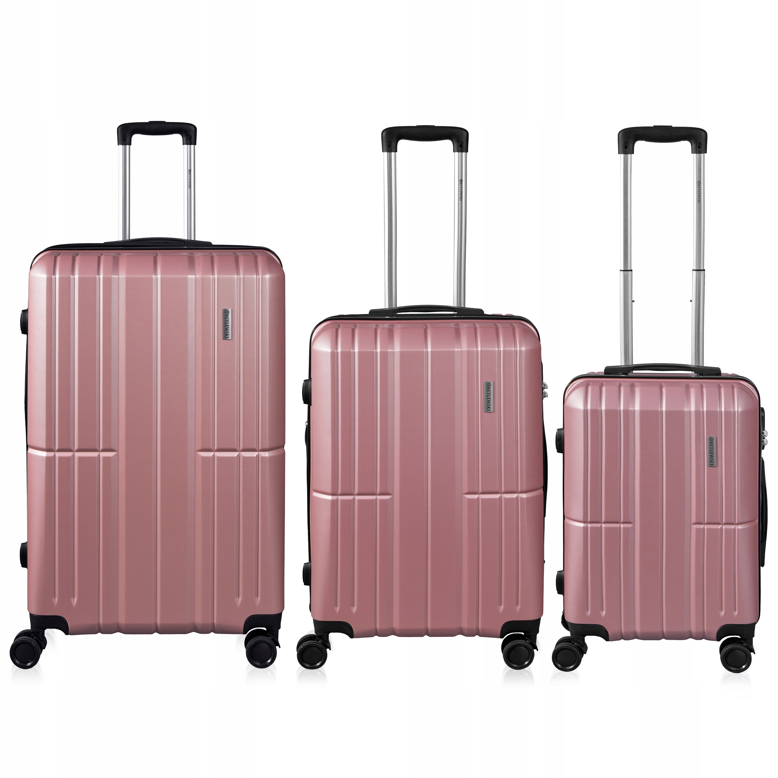 Betlewski Komplet 3 walizek na kółkach szyfr rączka bagaż na wakacje EAN (GTIN) 5907538244911