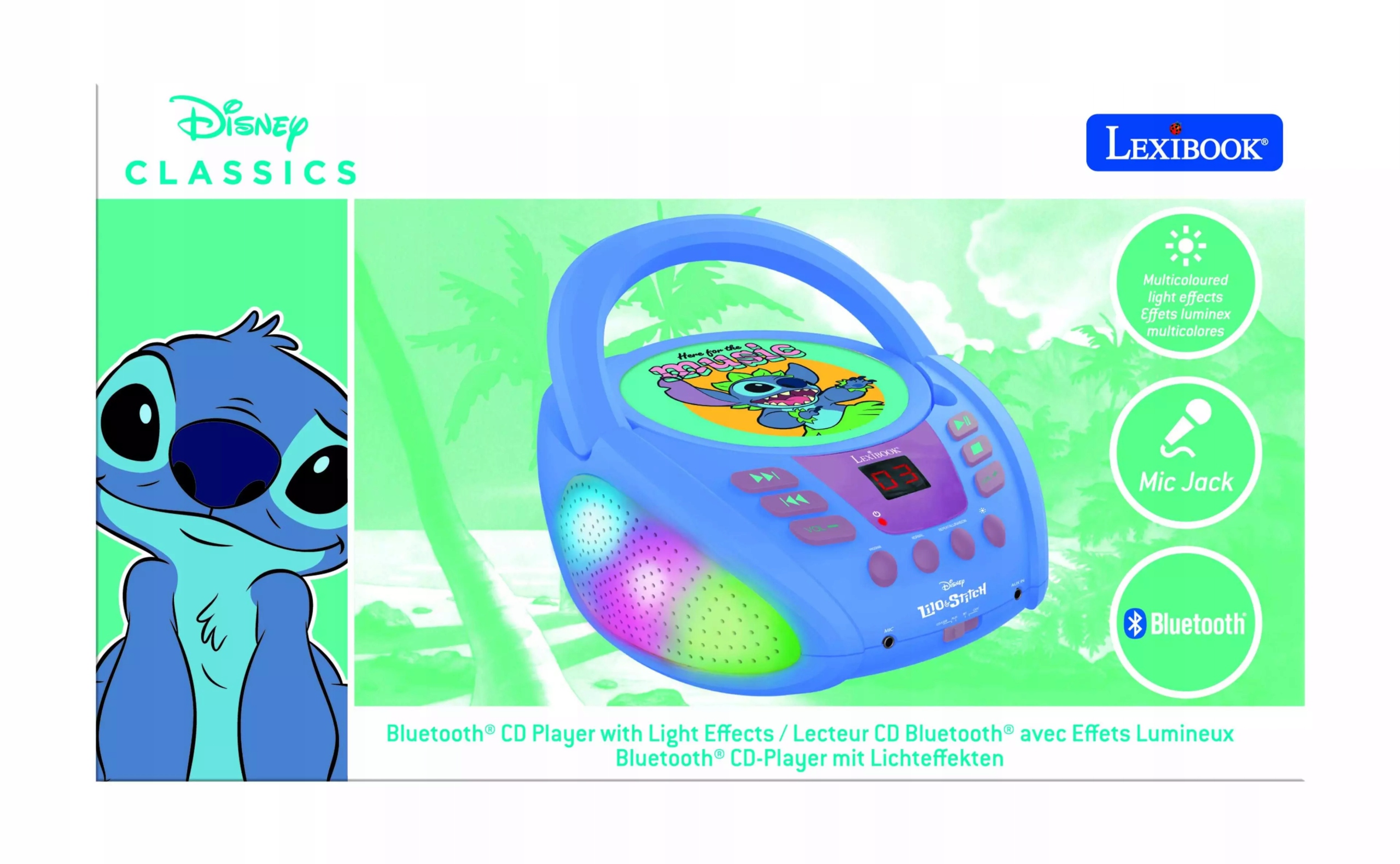 Radiopřijímač Disney Stitch Lexibook RCD109D