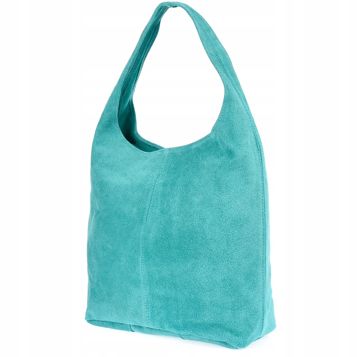 Dámská kožená semišová kabelka s prostornou kabelkou typu A4, klasická italská kůže