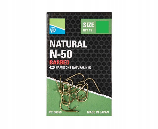 Haczyki gruntowe Preston Natural N-50 Size 14