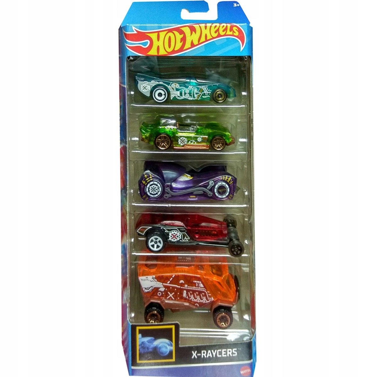 

Hot Wheels 5-PACK X-raycers Mattel HFV81 Autka Hw
