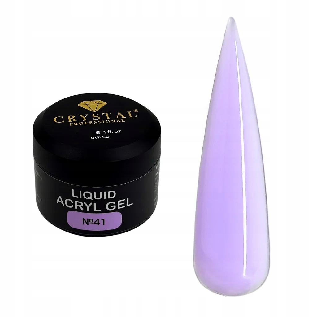 Liquid Acryl Gel #41 30 ml Crystal Professional Gel pro posílení nehtů