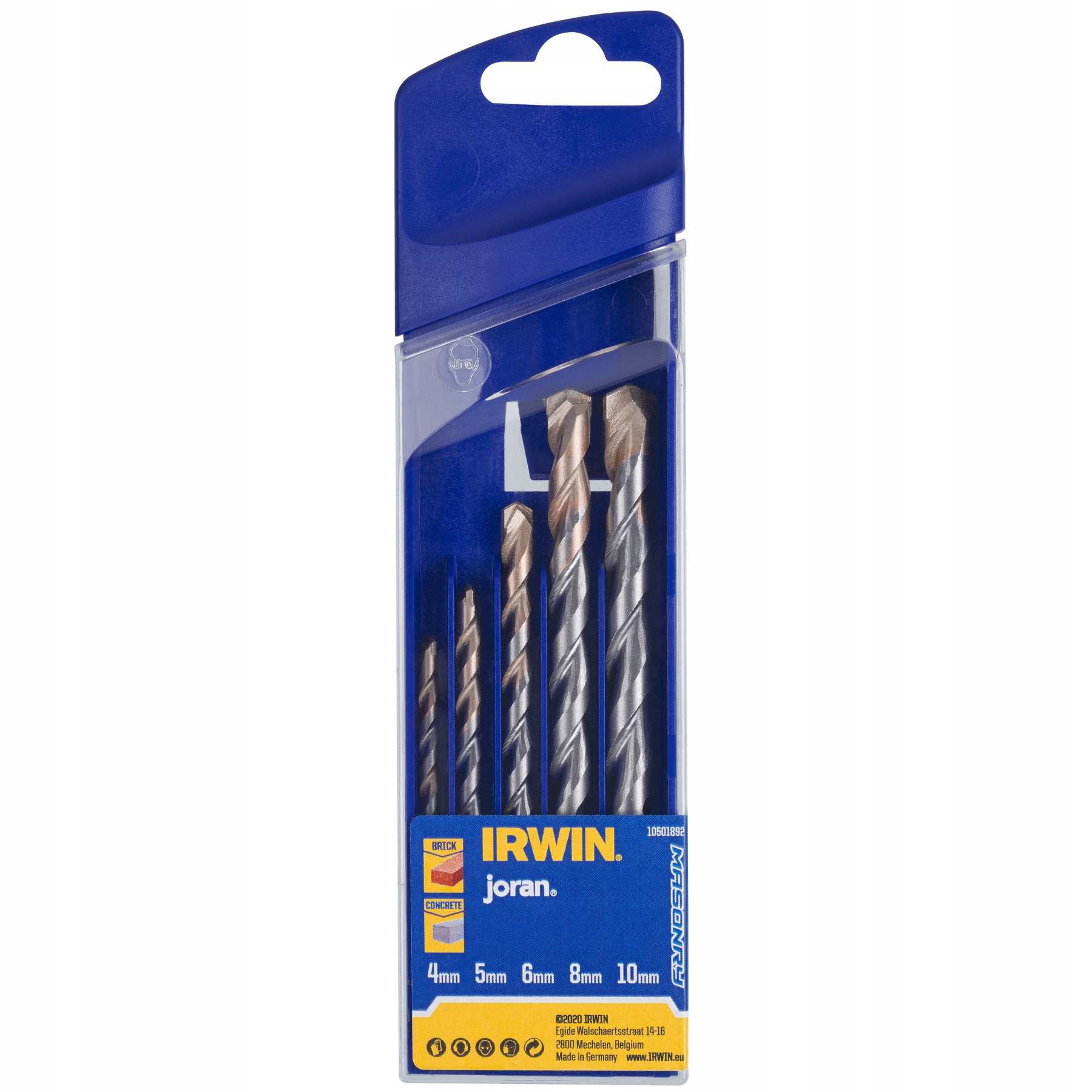 

Zestaw 5 wierteł do betonu Irwin Masonry