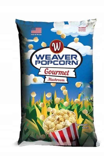 Kukuřice na popcorn, zrna Weaver Mushroom Usa 22,68 kg Gastrorent.pl