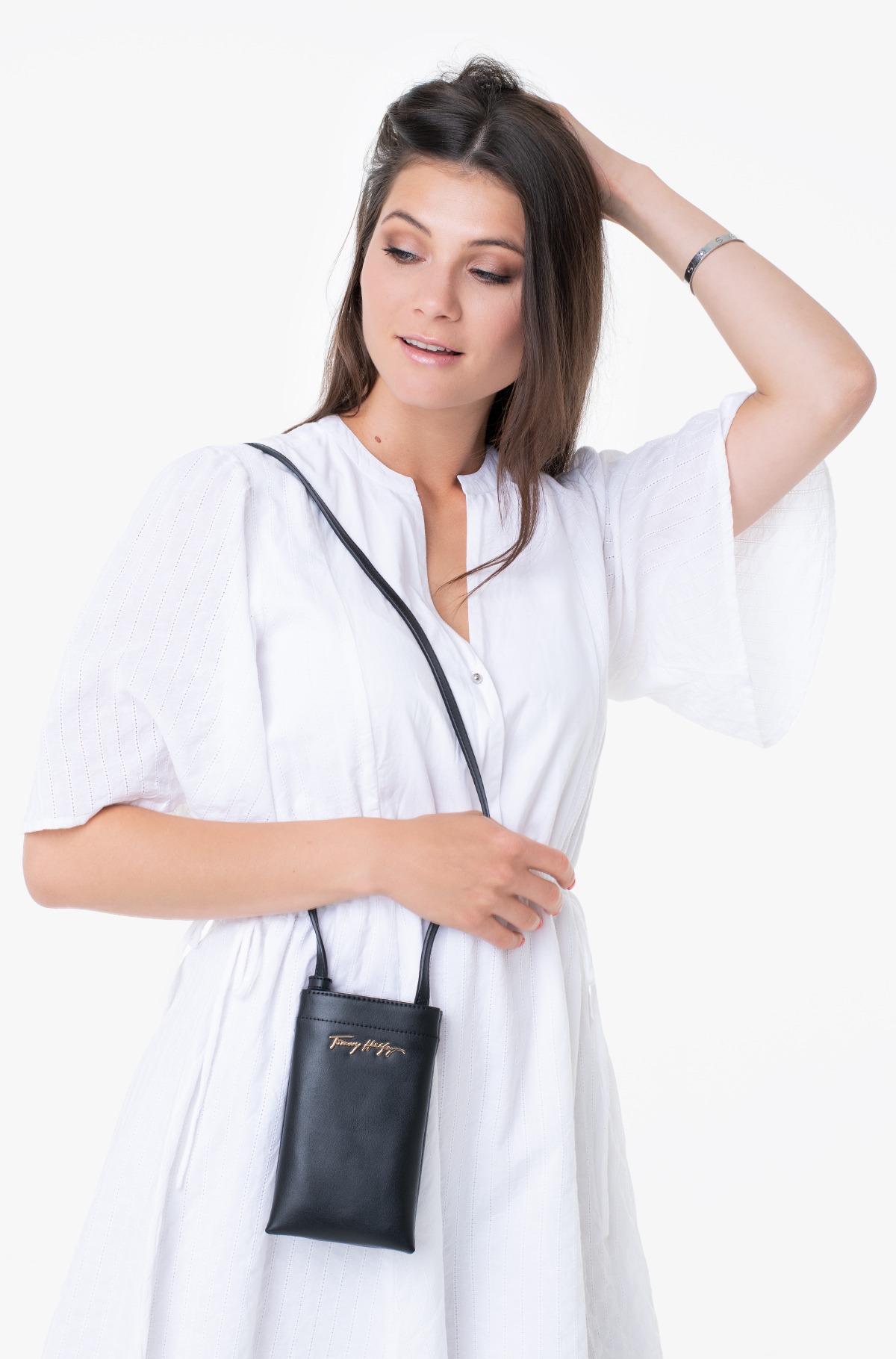 Tommy Hilfiger Mini Kabelka Pouzdro na telefon Peněženka Luxe Phone AW0AW11886