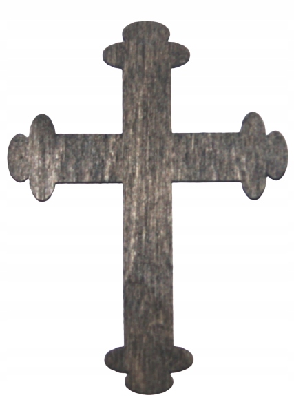 

Krzyż Ze Sklejki krzyżyk malowany 10cm X 7,5cm