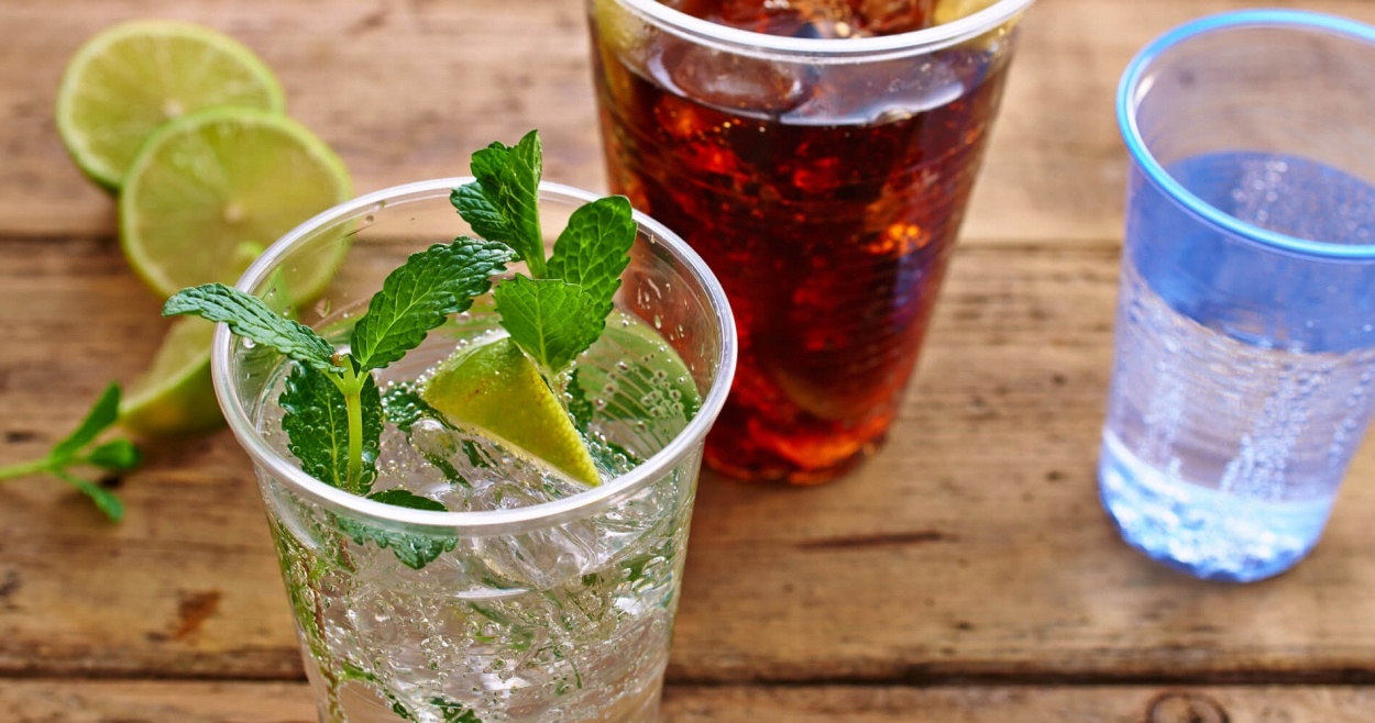 Kubki plastikowe jednorazowe bezbarwne 200ml 100sz