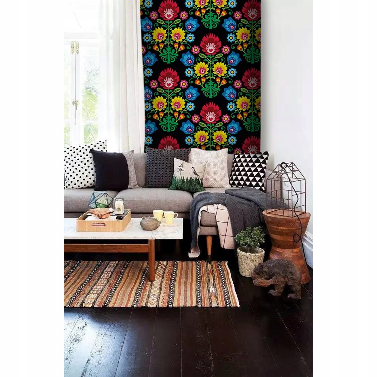 

Fototapeta Polski folk kolorowe wzory 312x219 cm