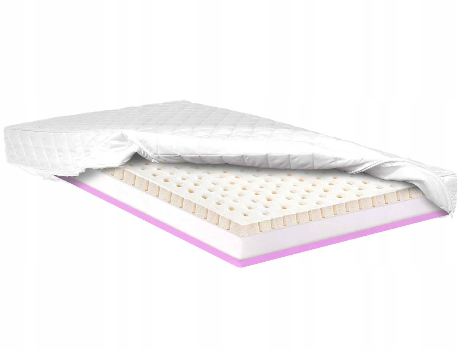 

Materac 90x200 Hr 6cm lateksu przewiewny H2 19cm