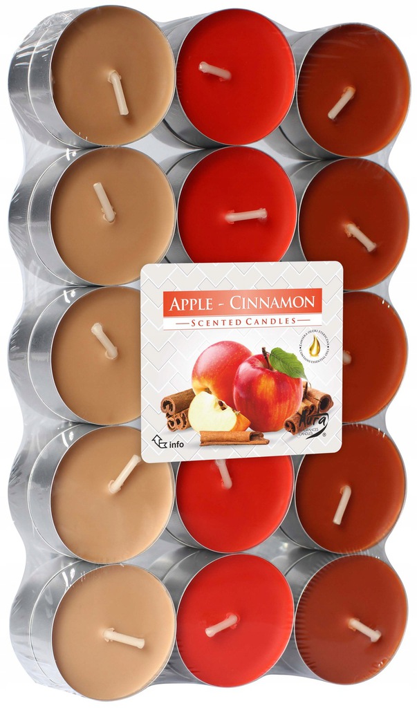 

Bispol podgrzewacz Tealight Jabłko Cynamon 30szt