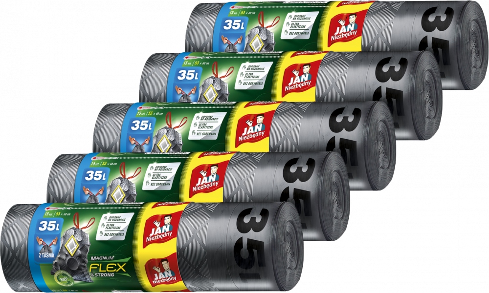 

Jan Niezbędny Worki na śmieci Magnum Flex 35l x5