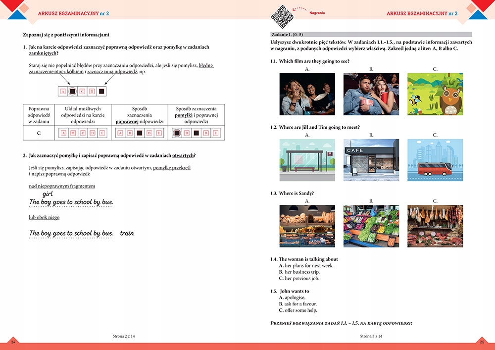 3w1 EGZAMIN ÓSMOKLASISTY 2023 ARKUSZE POL MAT ANG Seria inna