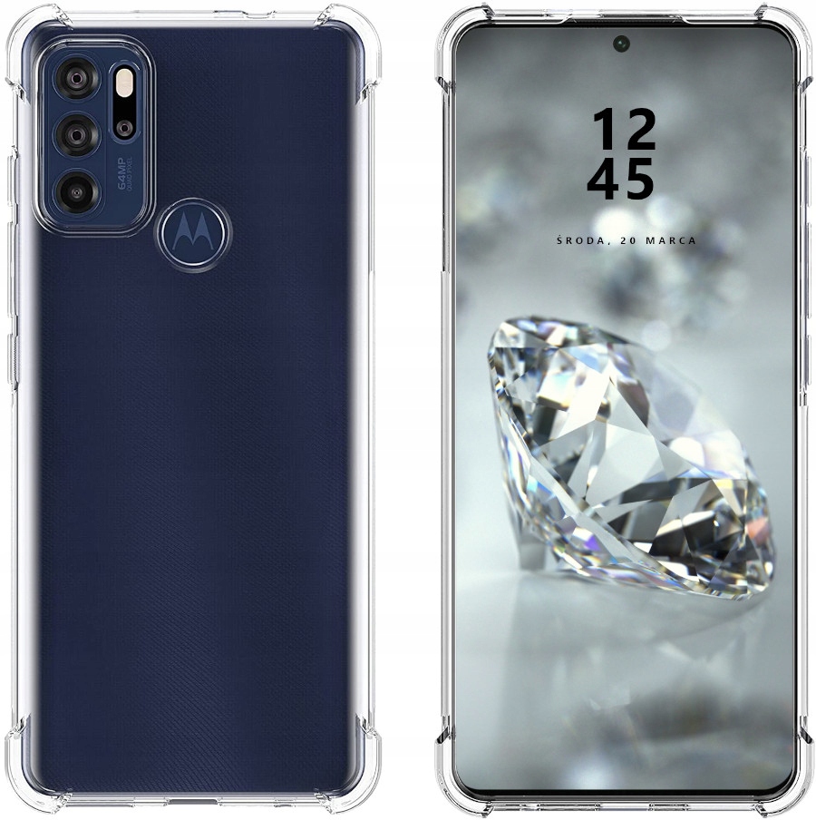 Etui Do Motorola G60S Pancerne Przeźroczyste Case-Zdjęcie-0