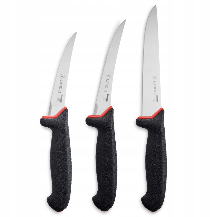Sada 3 profesionálnych nožov, pevné a veľmi ostré, Diamant Landig