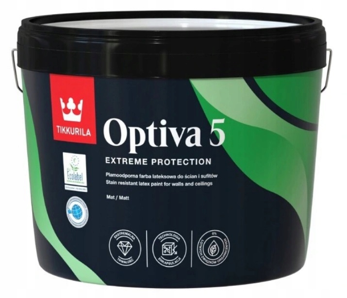 

Farba Tikkurila Optiva 5- kolor 1000N, 9l