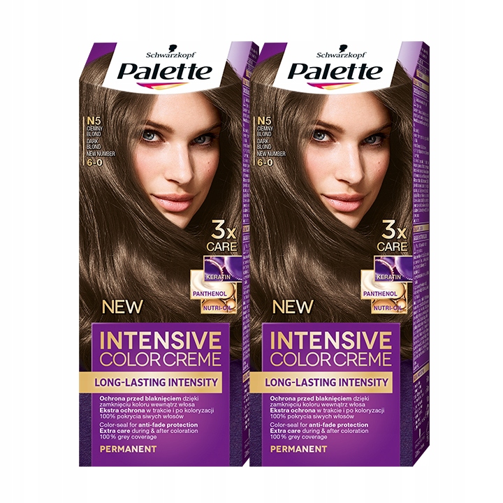

Palette Farba do włosów N5 (6-0) Ciemny Blond x 2