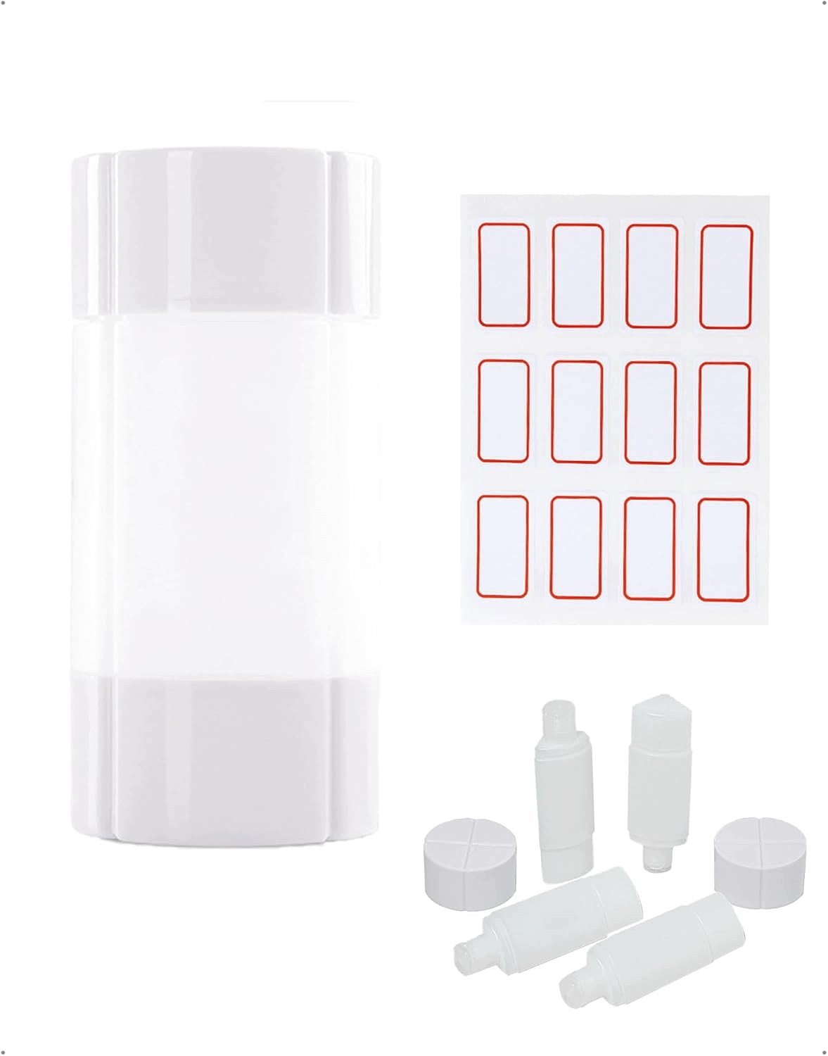 Sada 4 Cestovních Lahví 240 ML Silikonových, Vodotěsných, Bílých