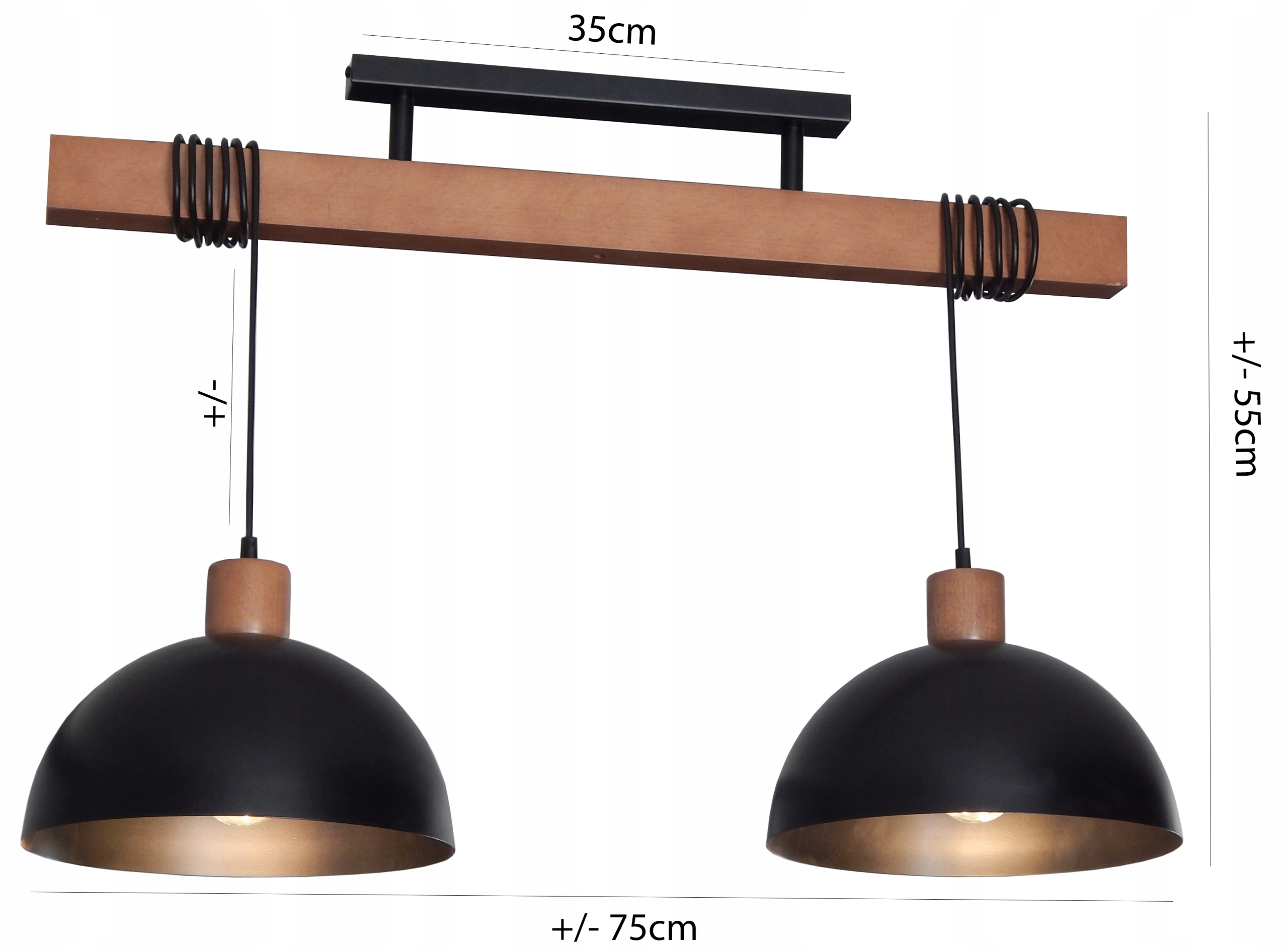 LAMPA PLAFON SUFITOWY MS/2PL LED LOFT DREWNO E27 EAN (GTIN) 5905471211694