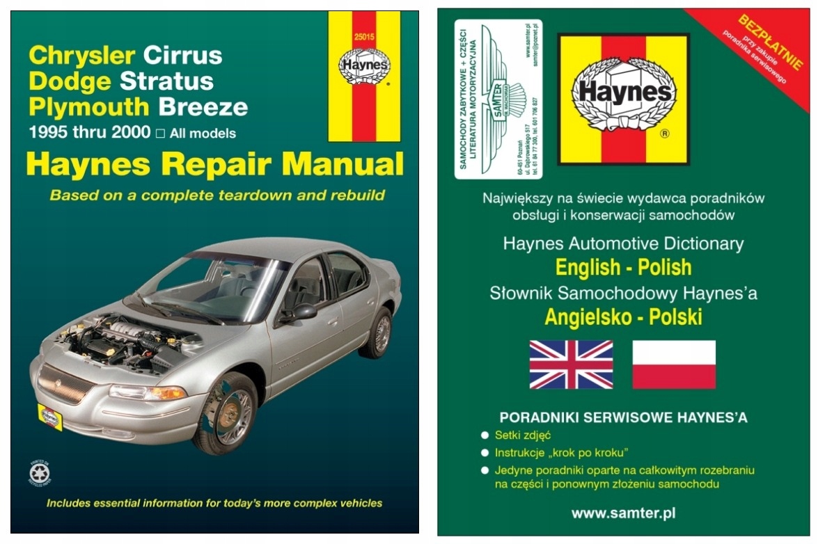 Chrysler Cirrus Dodge Stratus Plymouth Breeze (1995-2000) instr +GRATIS 24h