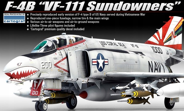 Academy F-4B VF-111 Sundowners Phantom 1:48 12232