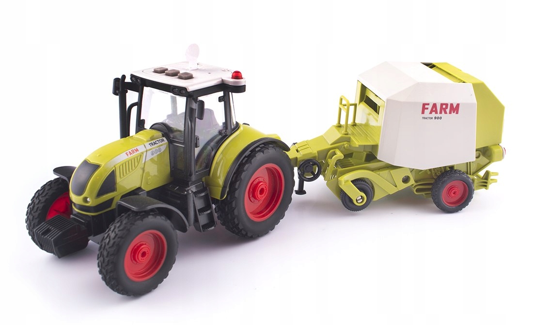 ZABAWKA TRAKTOR Z PRZYCZEPĄ INTERAKTYWNY CIĄGNIK Z BELOWNICĄ DŹWIĘKI LED