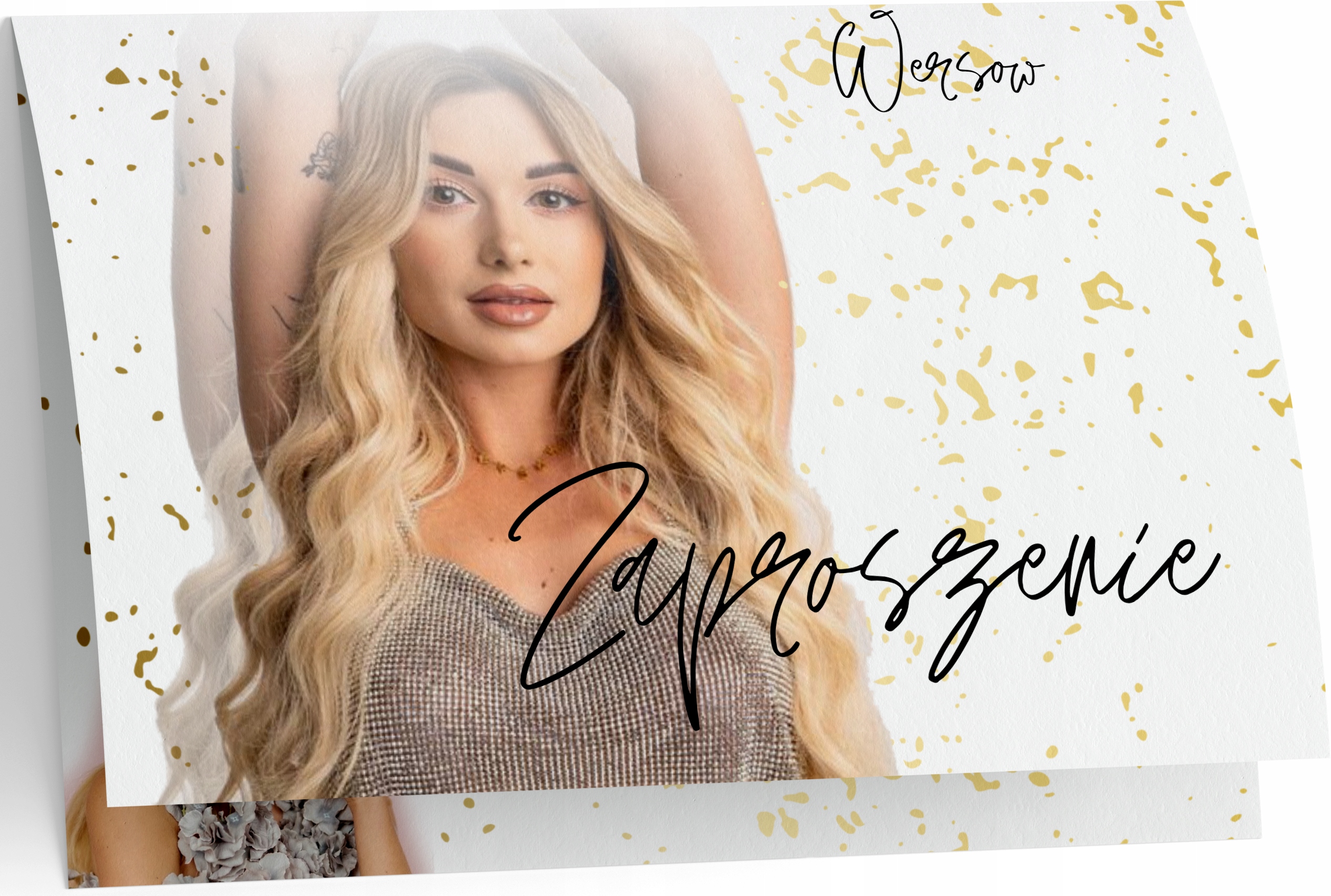 ZAPROSZENIE WERSOW ZAPROSZANIA URODZINOWE 20x15 cm