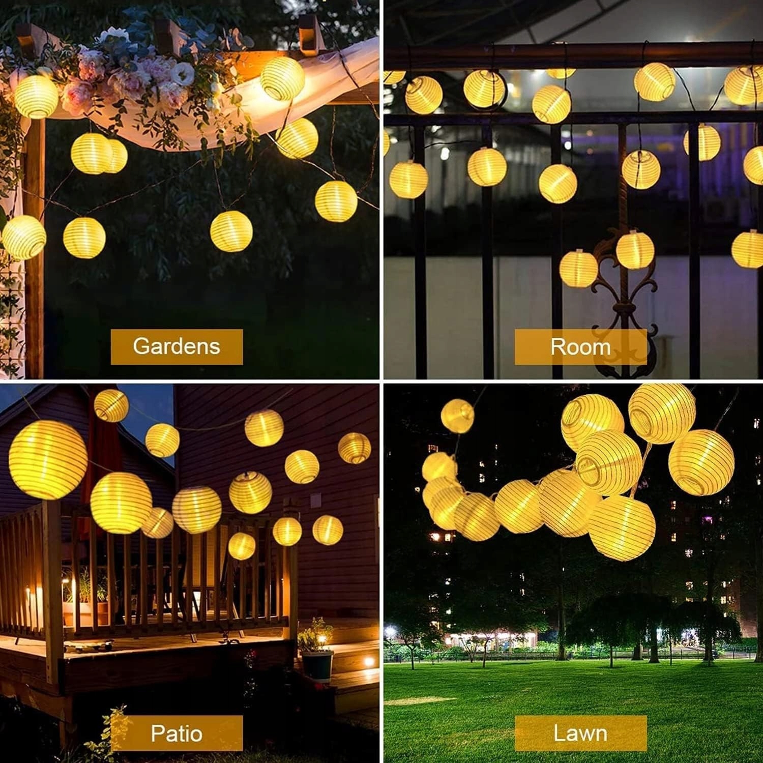 YIFMOO Lampiony LED 10M Zewnętrzne Wodoodporne z Timerem i Pamięcią — miniatura 6