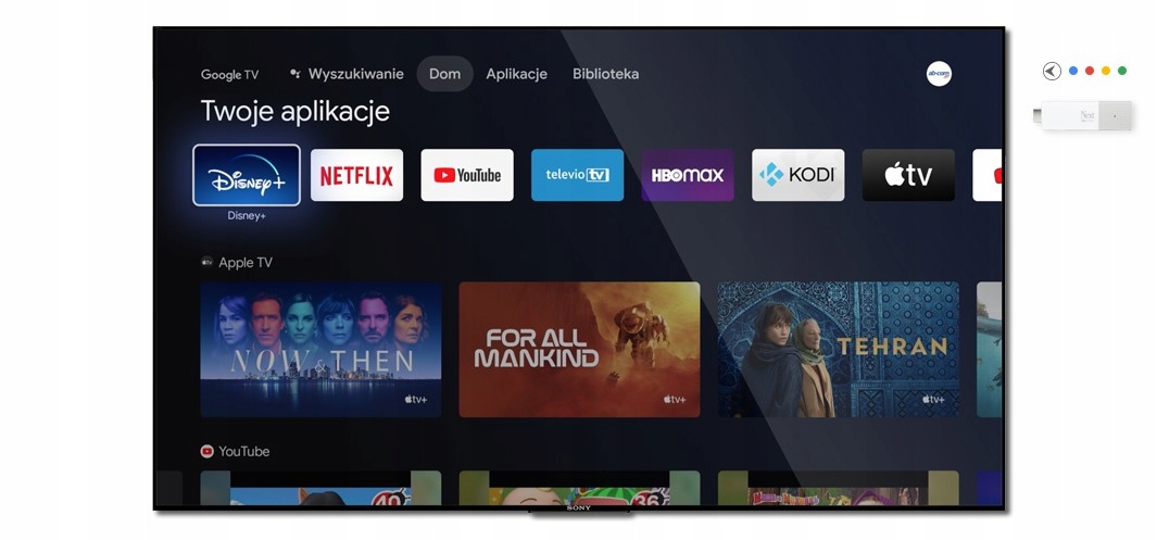 Android SMART TV Google Next 4K Android 11 2GB 8GB Formaty obrazu DivX DVD-Video VCD SVCD