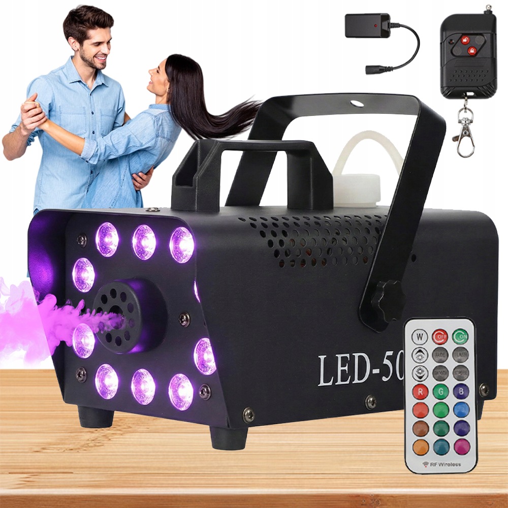 13 Barev Světla Mini Kouřový Stroj Rgb 500W Pro Halloween Diskotéku