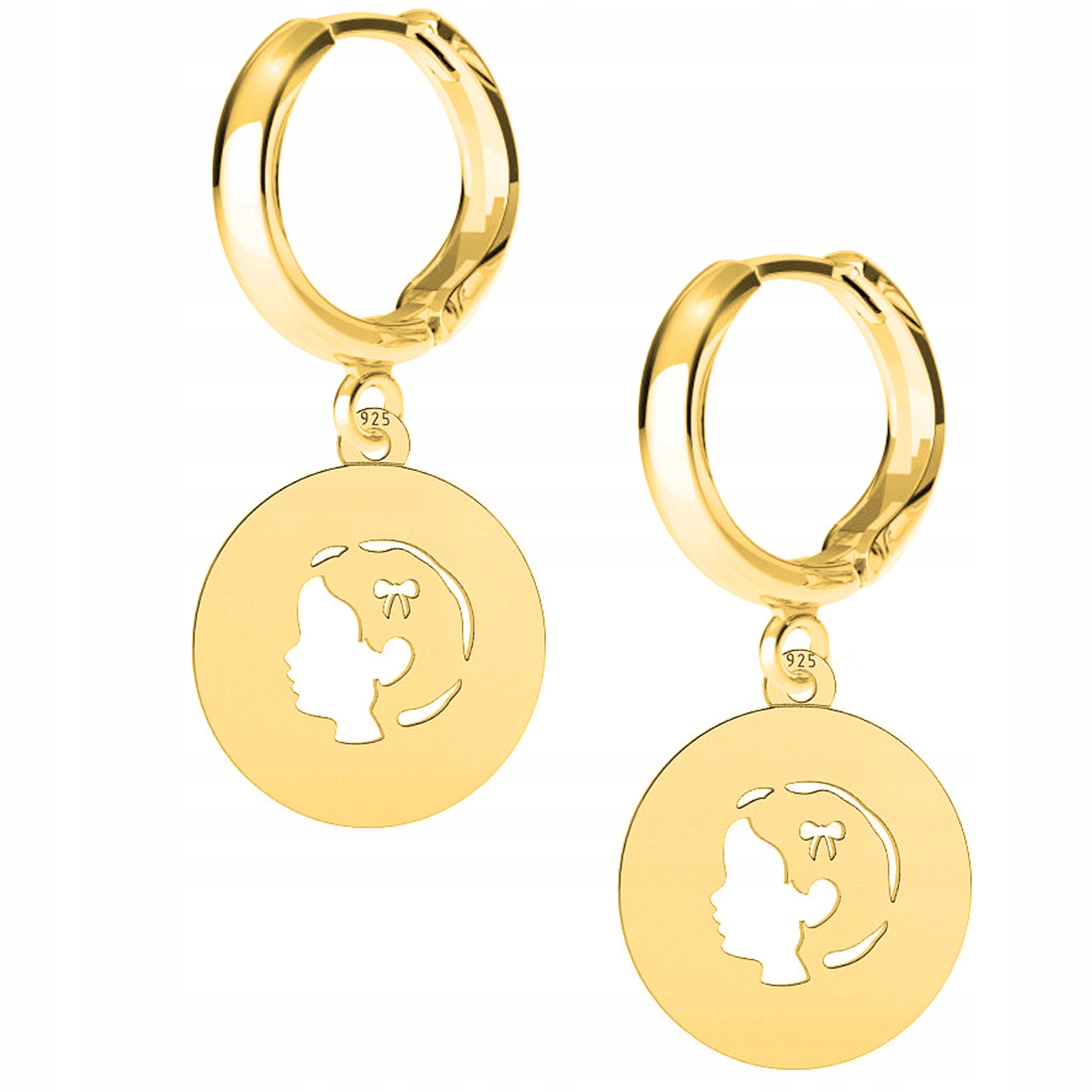 Náušnice zlaté Dívka Girl 925