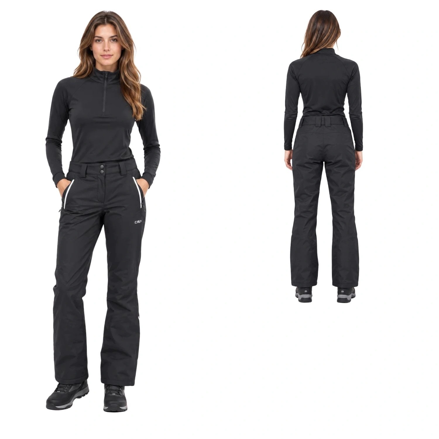 Spodnie damskie Cmp narciarskie snowboardowe techniczne czarne 10K r. Xs