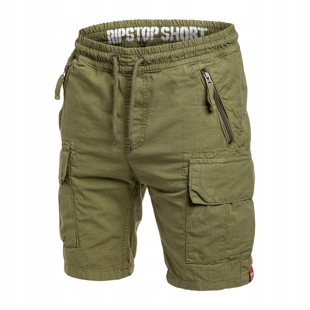 Pánské kraťasy kapsáče Alpha Industries Rip-Stop Joggers Olive L