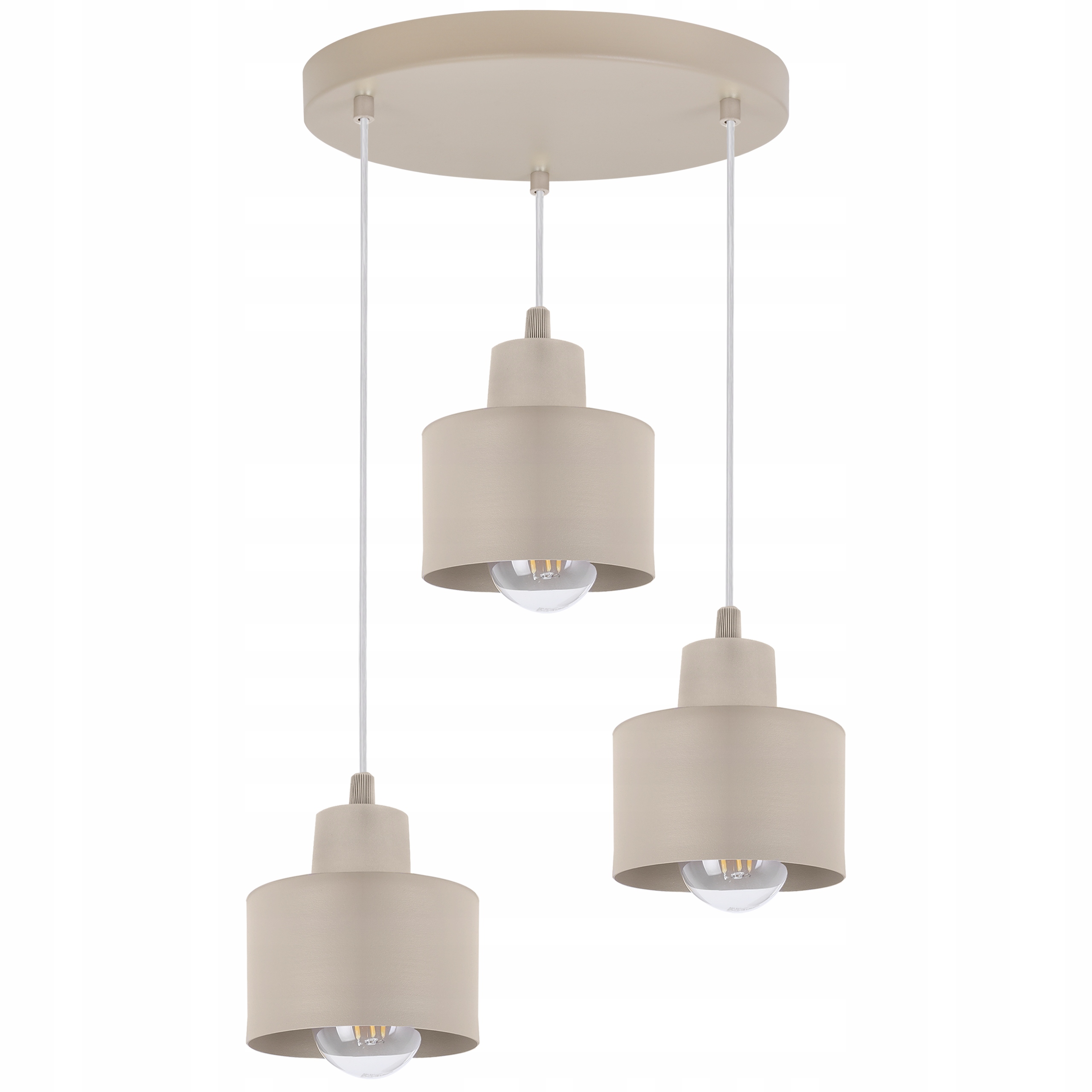 Závěsná Stropní Lampa Lustr Béžová Trojitá Do Obývacího Pokoje Kuchyně Jídelny