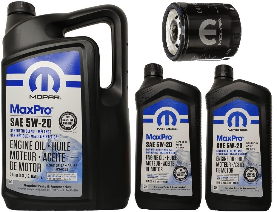 MOPAR 5W20 7L + FILTR 4892339AA DODGE RAM JEEP