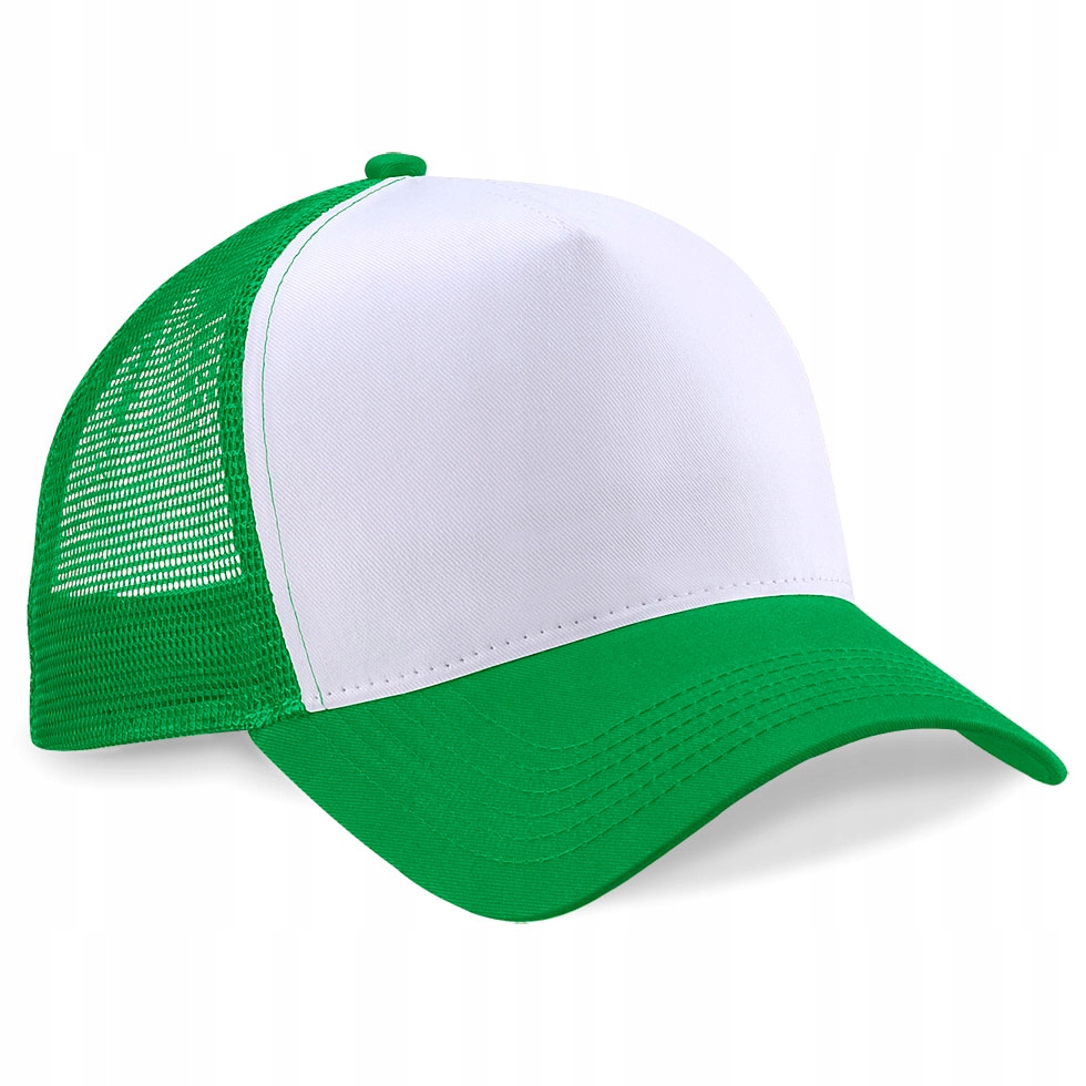 

Czapka Z Daszkiem Trucker Tirówka Beechfield pg/wh