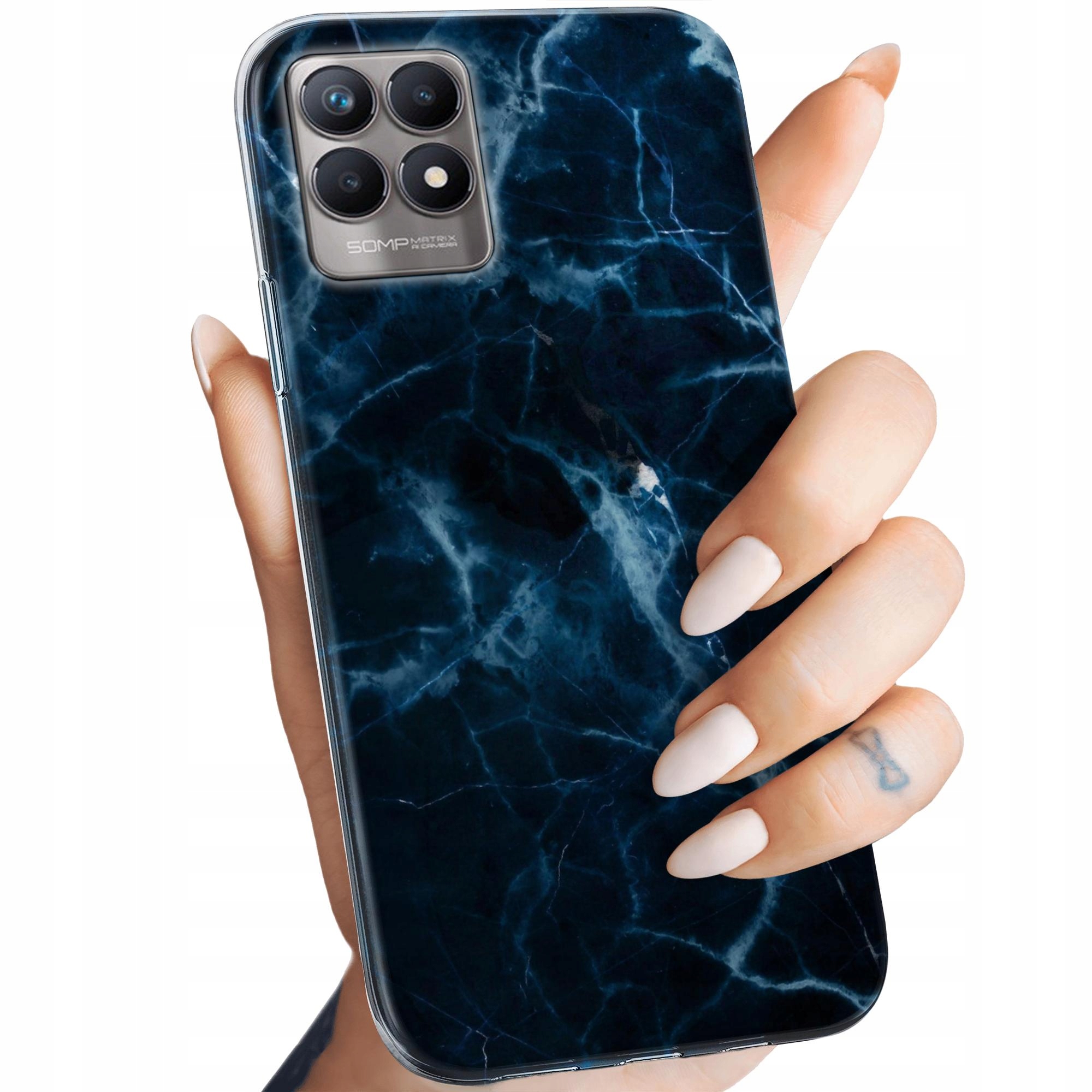 

Etui do Realme 8I granatowe Obudowa Case