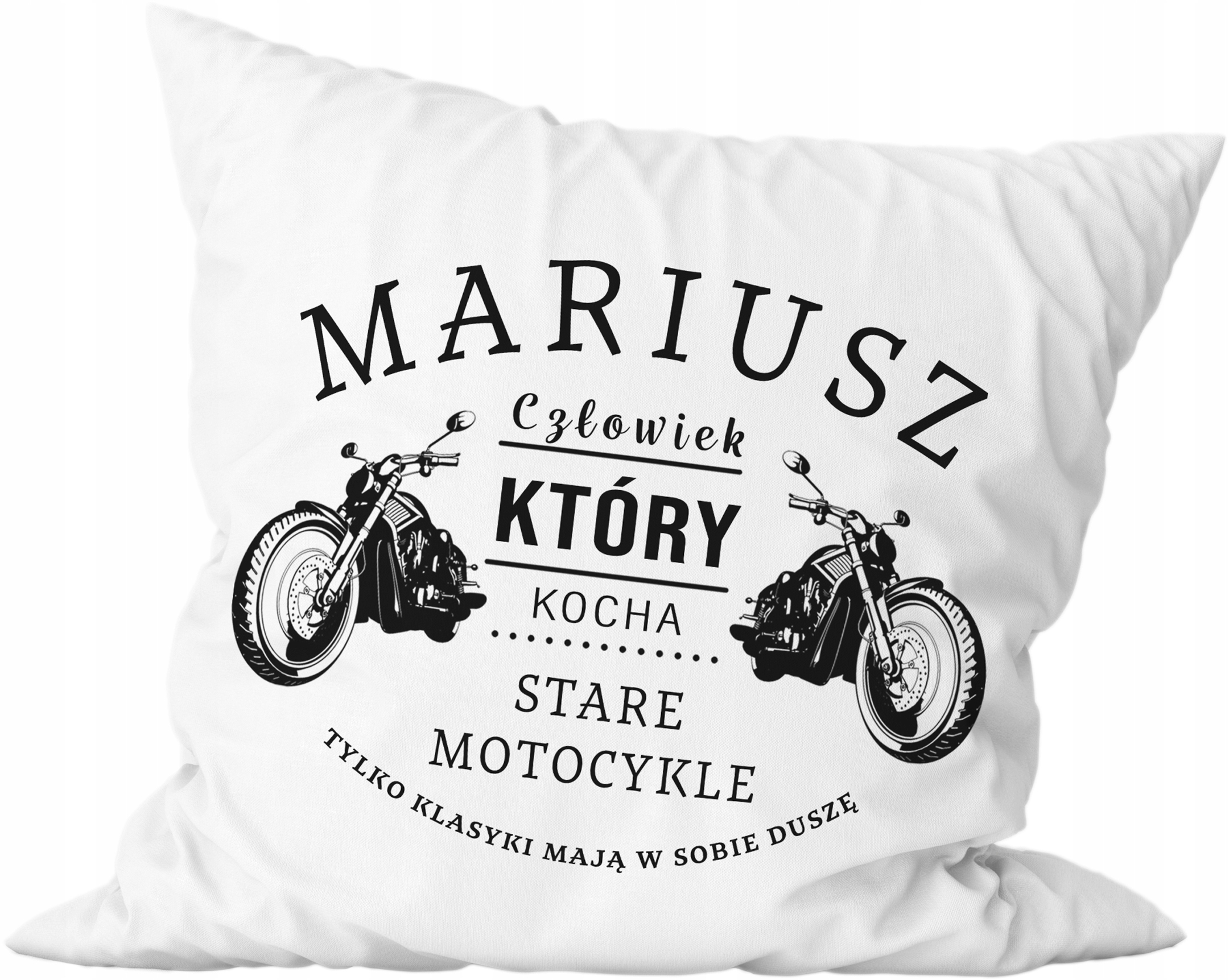 

Poduszka 40x40 Motocyklista Klasyki +dowolne Imię