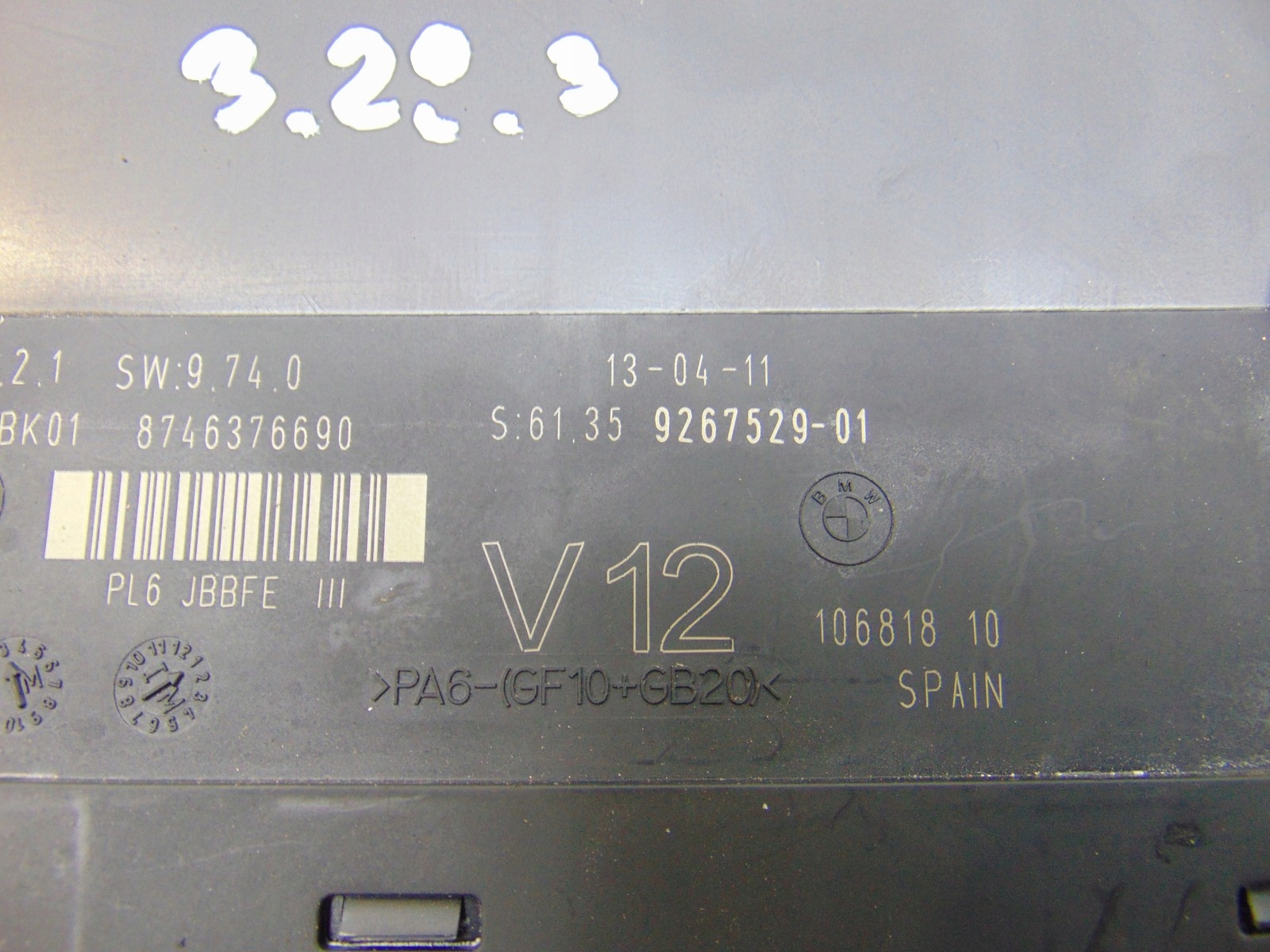 module control unit KOMFORTU BCM JBBFE BMW 6 F12 F13 9267529