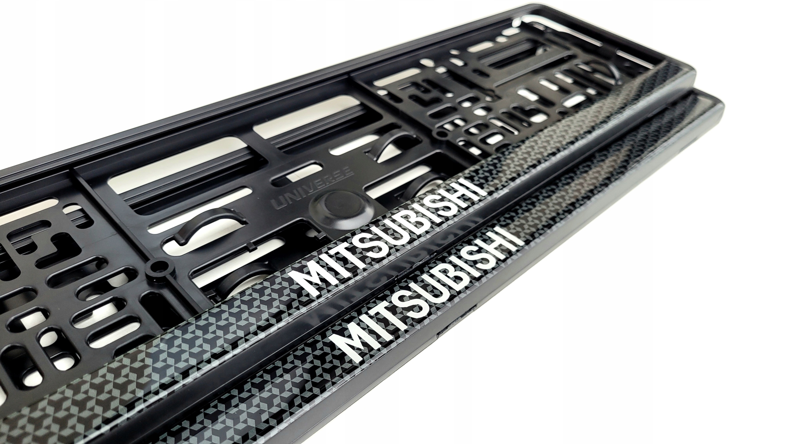 Ramki do tablic rejestracyjnych Mitsubishi Żelowe 2 sztuki