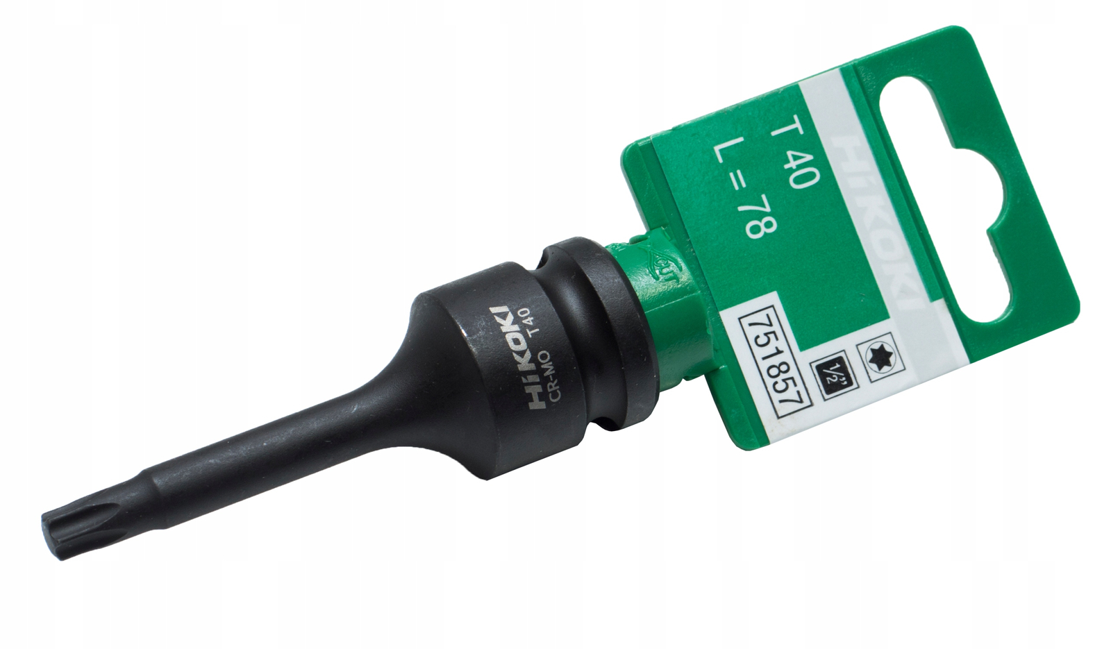 Hikoki Nasadka wpust 1/2" udarowa Torx T40 1/2 751857 długość 76mm