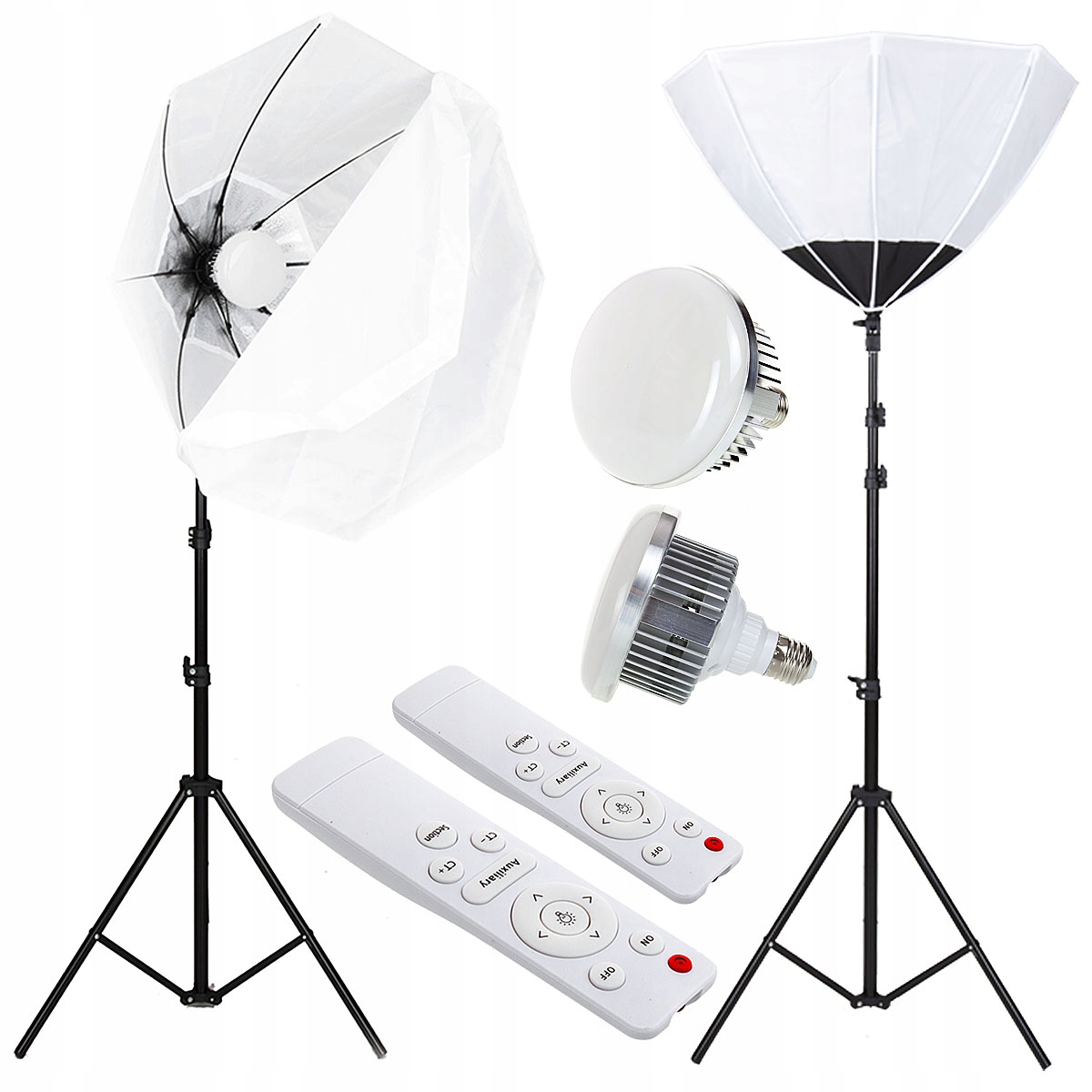 Sada 2 x softbox octa Výkonná Žárovka 2x150W Led