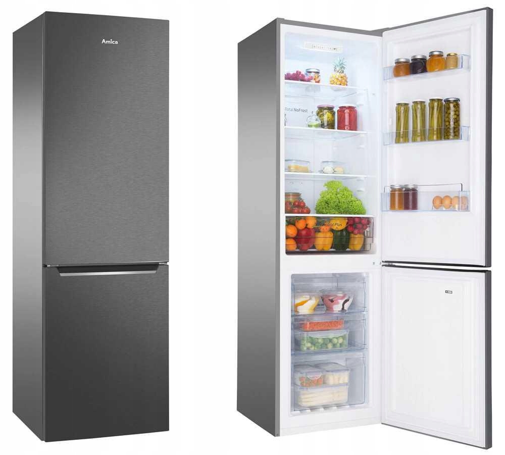 LODÓWKA AMICA FK2995.2FTH(E) No Frost Czarny Inox