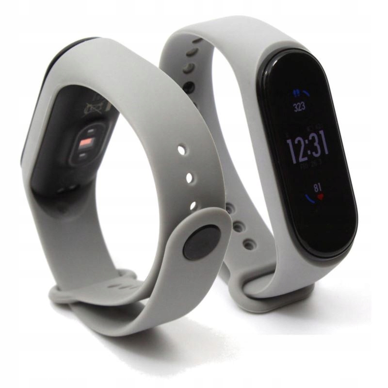 Opaska / pasek do Xiaomi Mi Band 3 / 4 szara