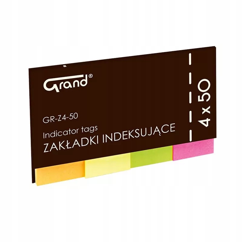 

Zakładki indeksujące Grand znaczniki 20x50 200szt