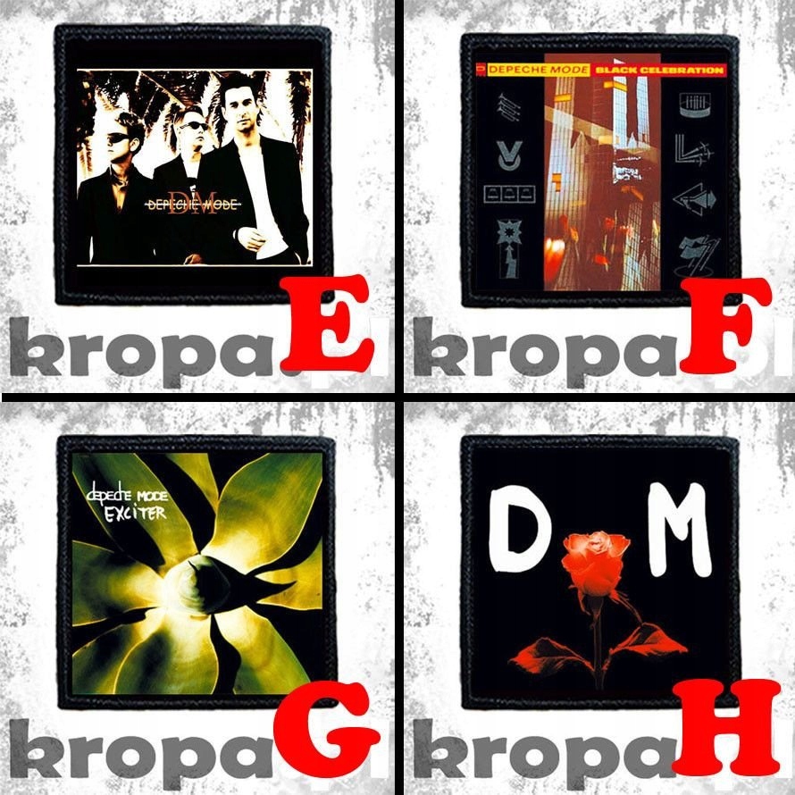Naszywka DEPECHE MODE 10 x 10 cm Dużo Wzorów! Typ naszywka