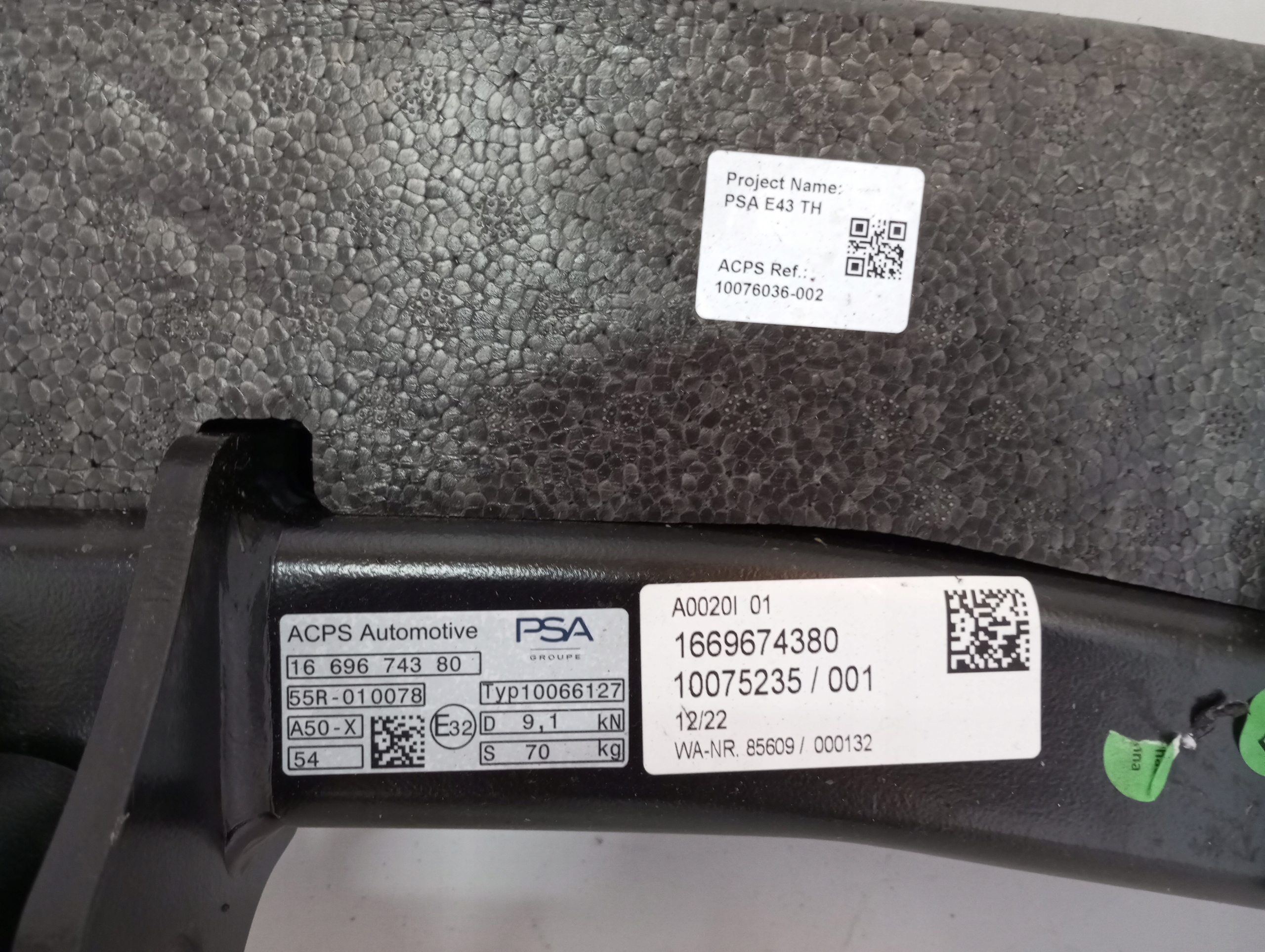 bumper support towing CITROEN C5X 1669674380