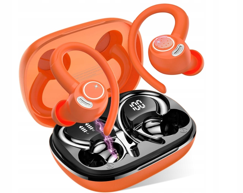 Jesebang YT18 Słuchawki Bezprzwodowe Douszne Blutooth 5.3 HiFi Enc Orange