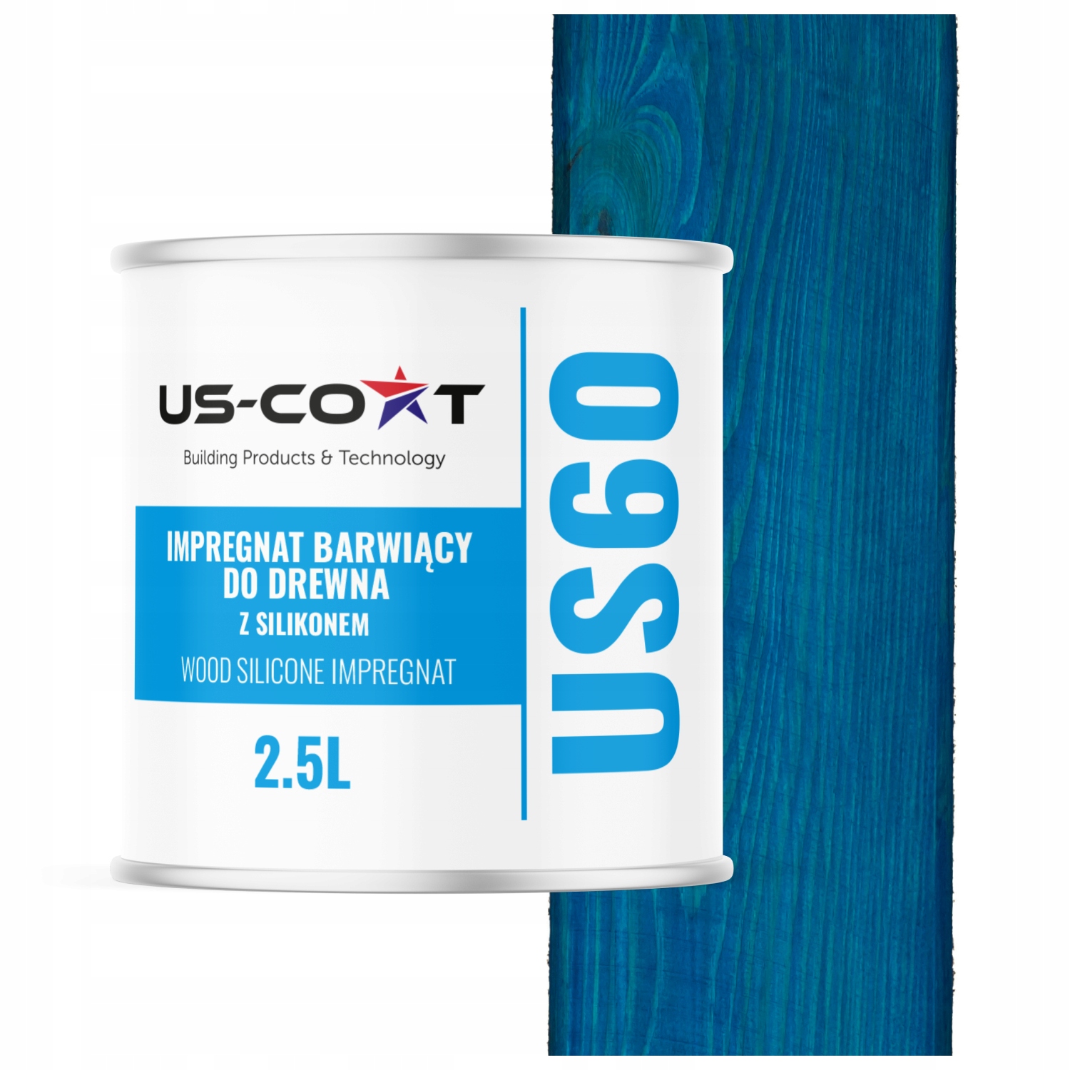 Impregnace Na Dřevo Extra Barva Se Silikonem Chron Barva Trvalá Modrá 2,5L