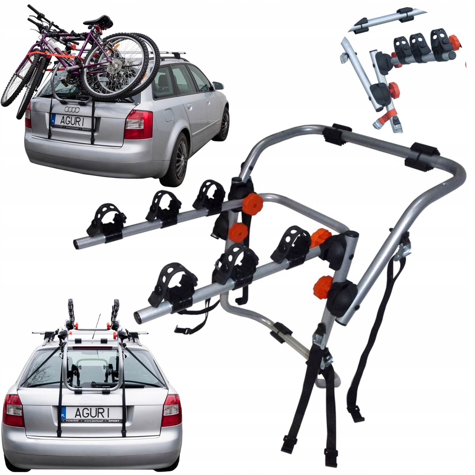 Aguri SPIDER 3 SILVER велосипедная стойка для багажника