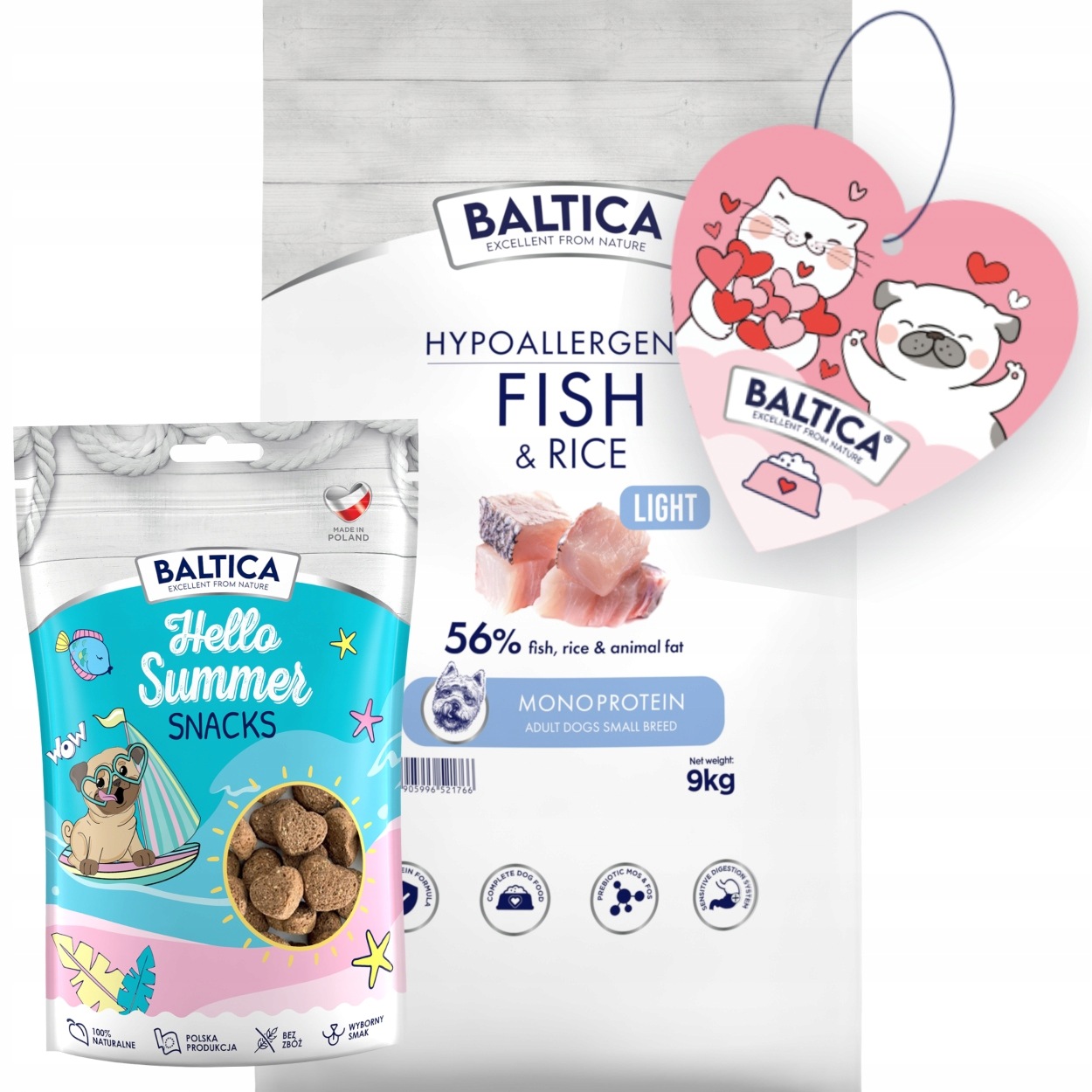 Baltica Monoprotein Adult Light Fish Rice S 9kg